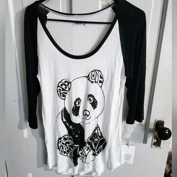 Lauren Moshi Tops - NWT Lauren Moshi Baseball Tee